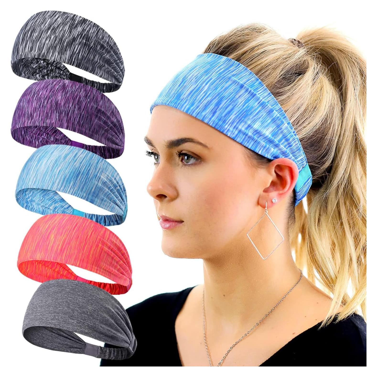 Cintas para el cabello Calbeing 5 Paquetes para Fitness y Yoga