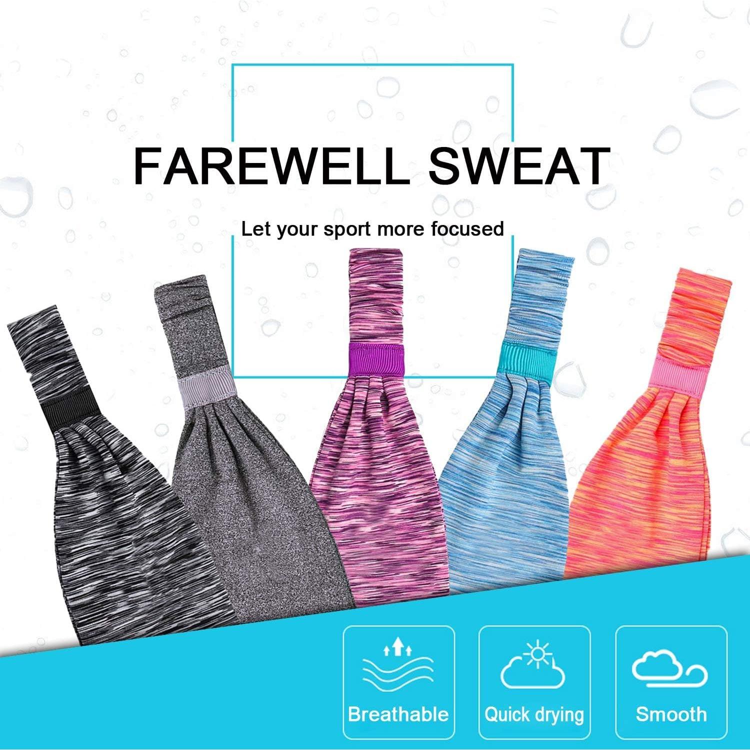 Cintas para el cabello Calbeing 5 Paquetes para Fitness y Yoga