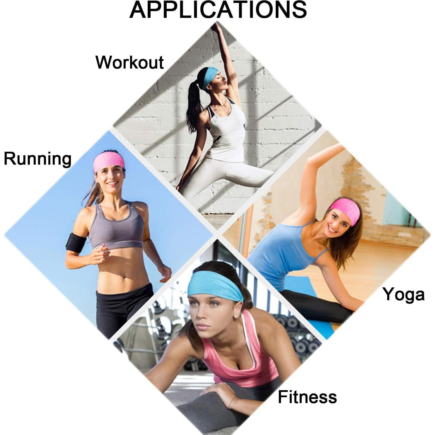 Cintas para el cabello Calbeing 5 Paquetes para Fitness y Yoga