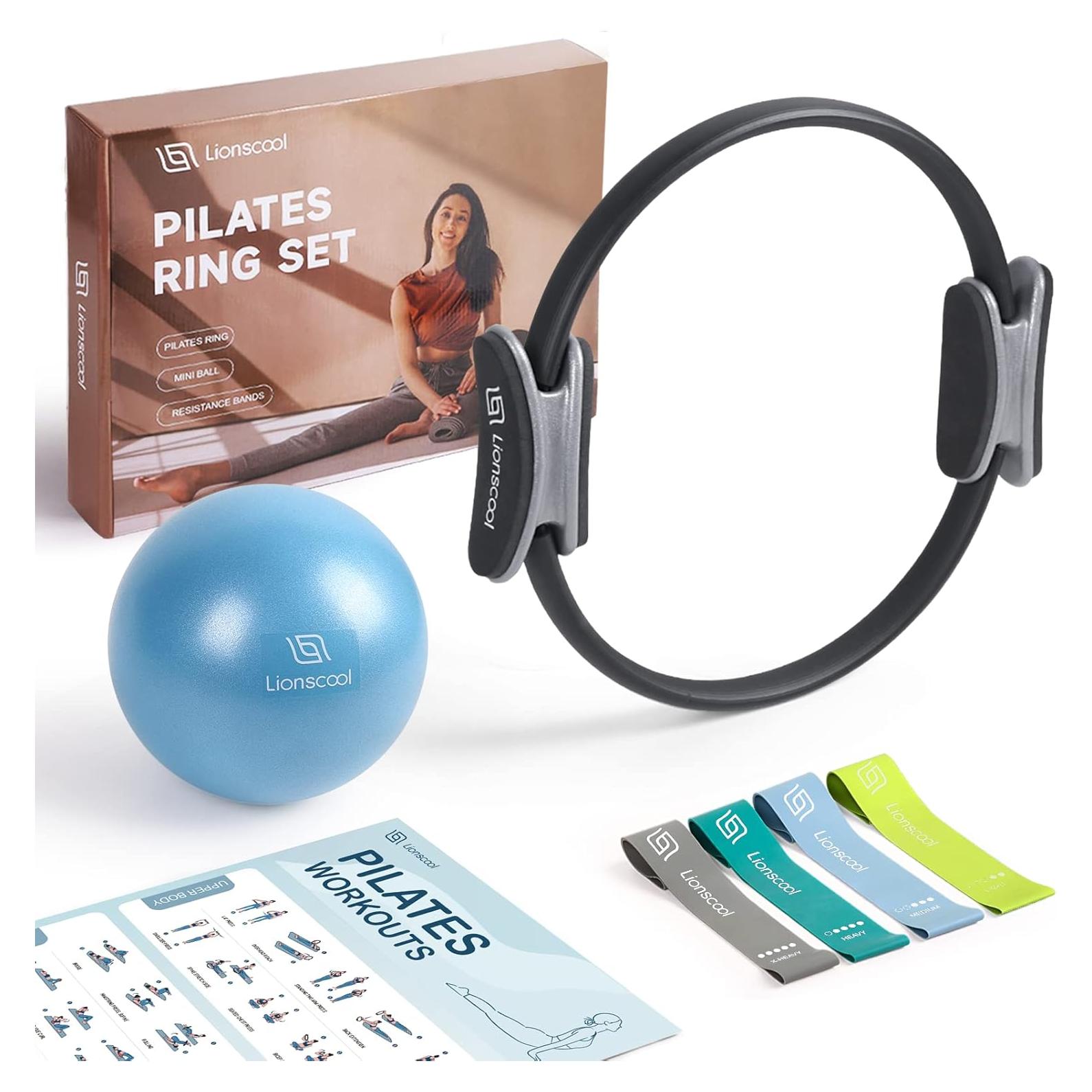 Conjunto de Anillo de Pilates LIONSCOOL 35.56 cm con Accesorios