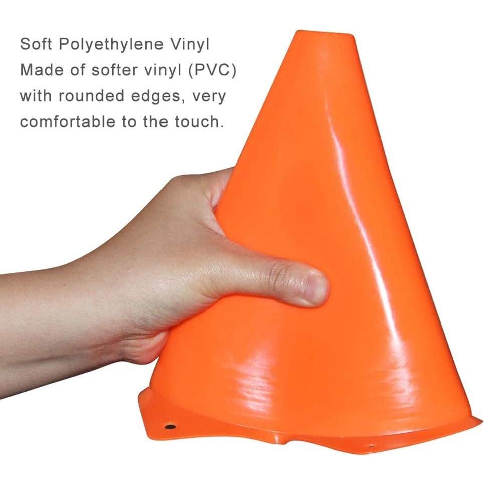 Conos de Fútbol ANSLYQA 23 cm - 20 Piezas con Bolsa