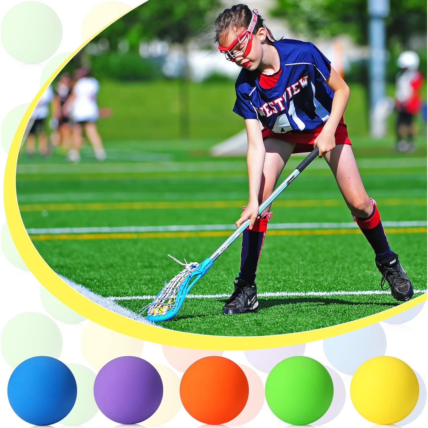 Pelotas de Lacrosse Sosation 50 Piezas 6.35 cm Goma Suave