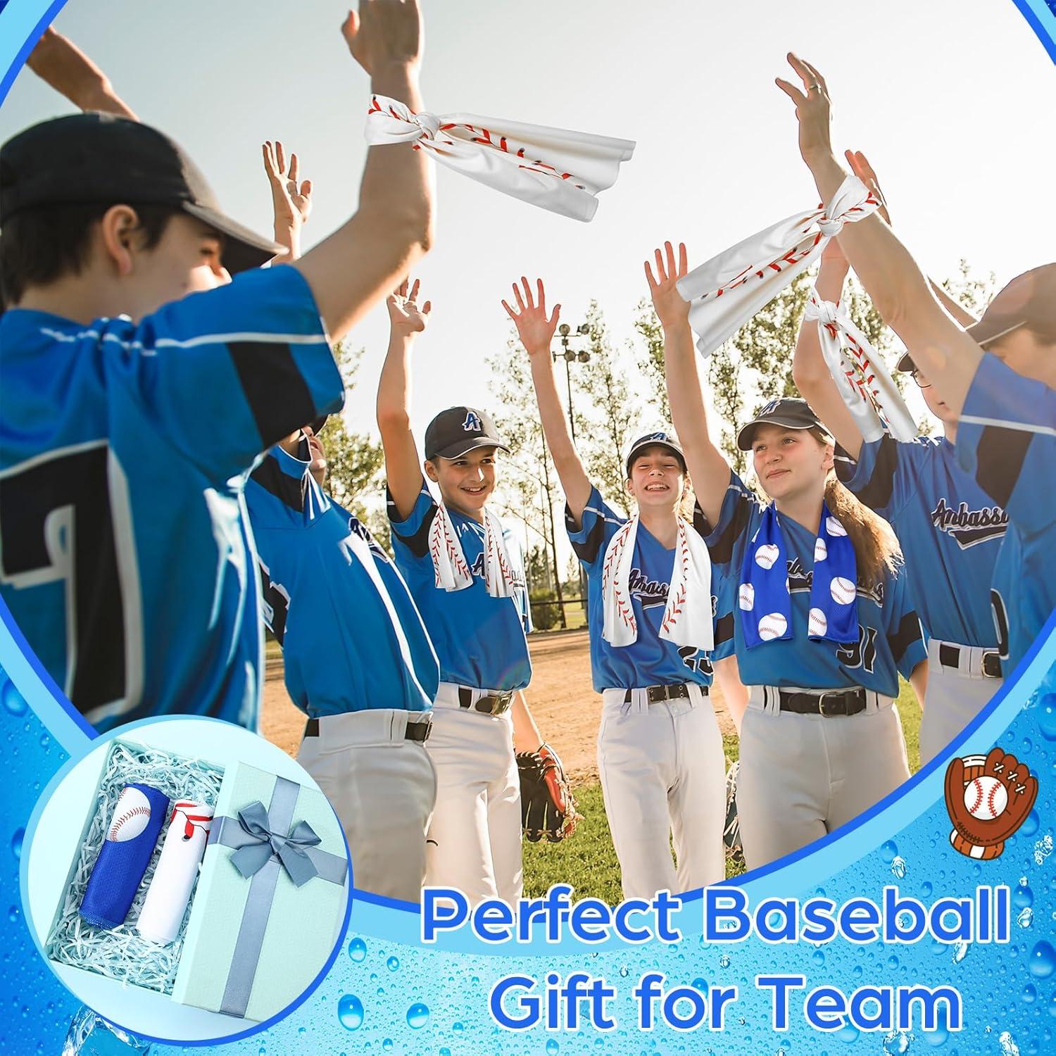 12 Toallas Enfriadoras de Microfibra Remagr 76.2x22.9cm Béisbol