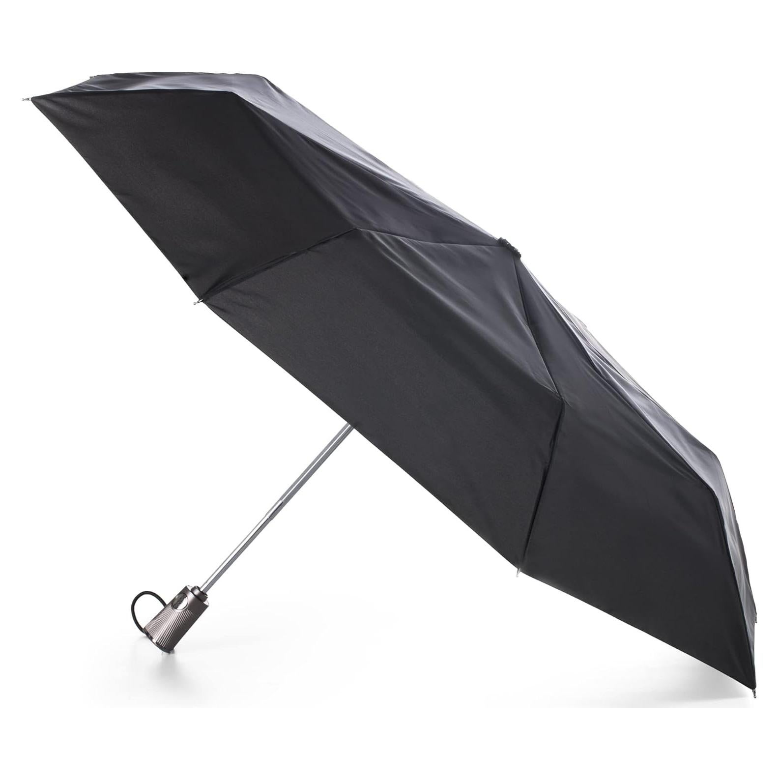 Paraguas Portátil Totes Negro Automático Impermeable 109 cm