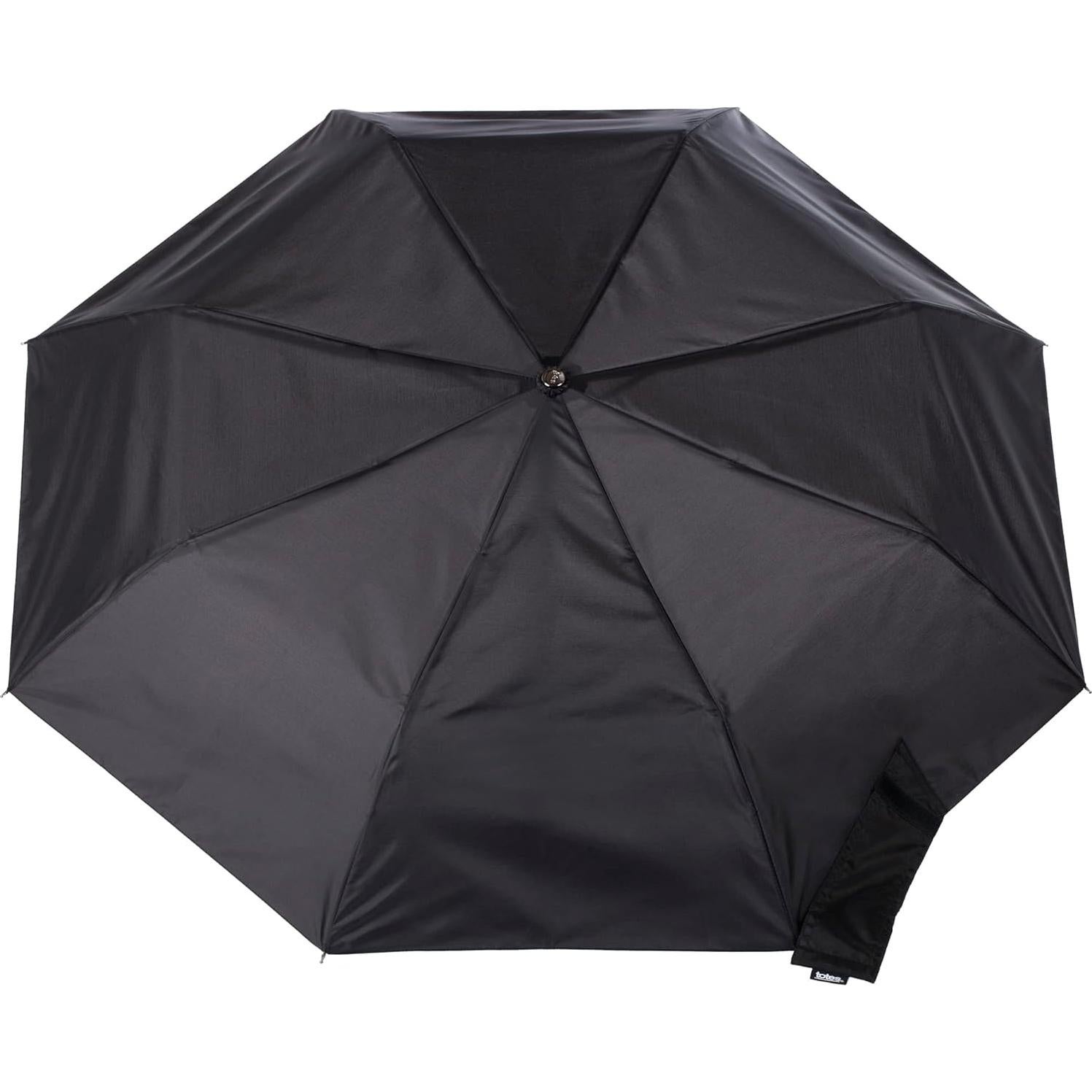 Paraguas Portátil Totes Negro Automático Impermeable 109 cm