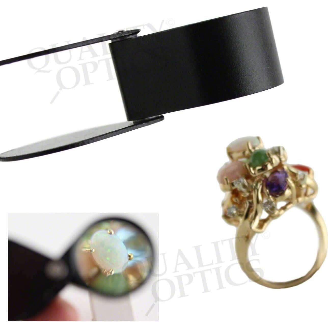 Lupa de bolsillo Quality Optics 10X con lente de vidrio 21mm
