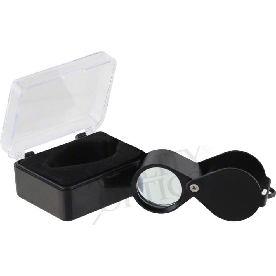 Lupa de bolsillo Quality Optics 10X con lente de vidrio 21mm