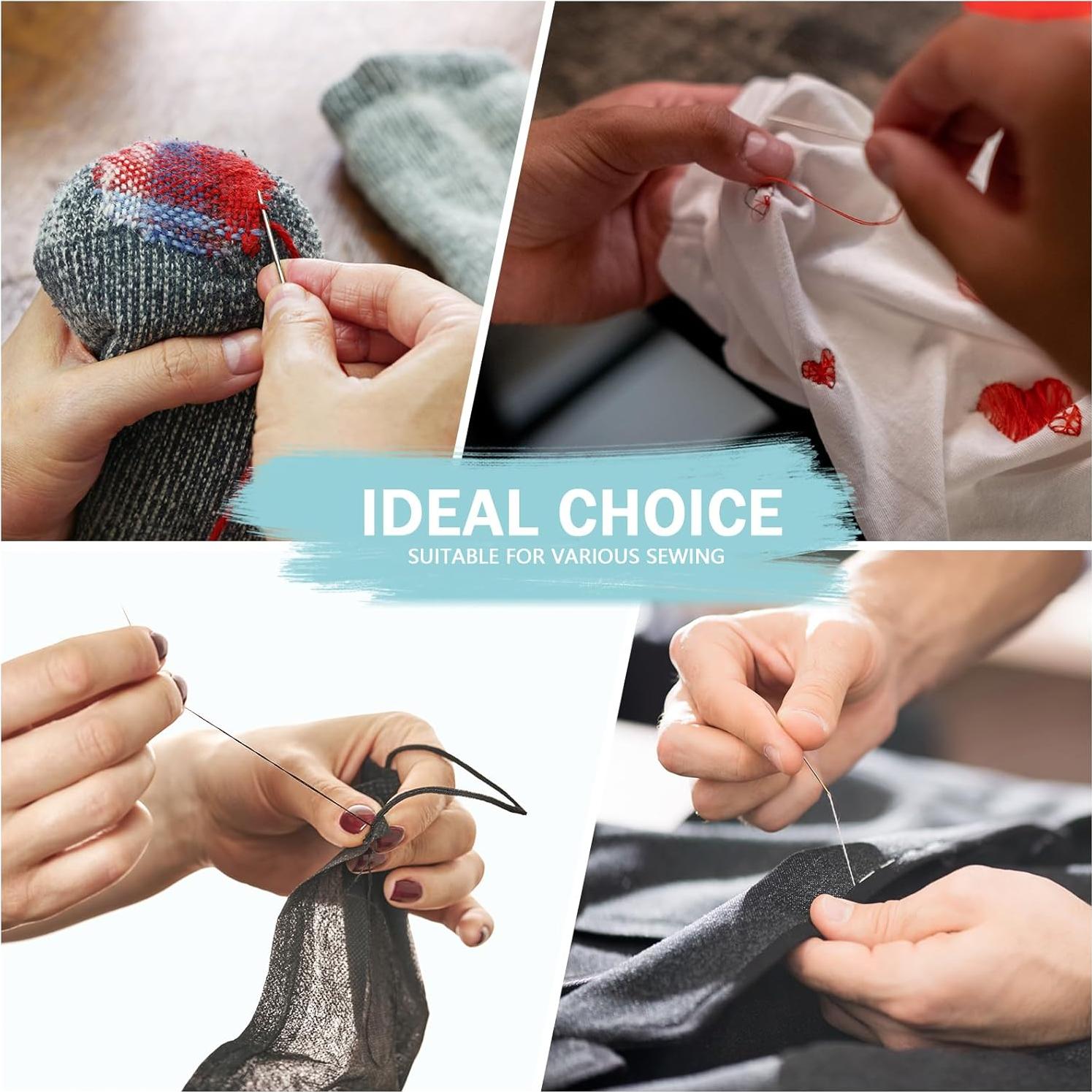 Kit de Costura Rápido MTLEE - 8 Cajas, 80 Piezas, Colores Variados