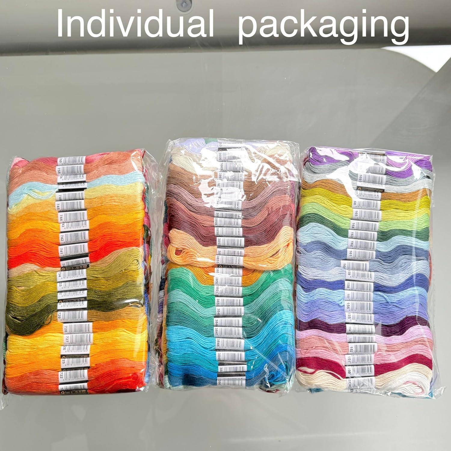 Hilos de Bordado Elementos de Athena - 447 Colores Algodón