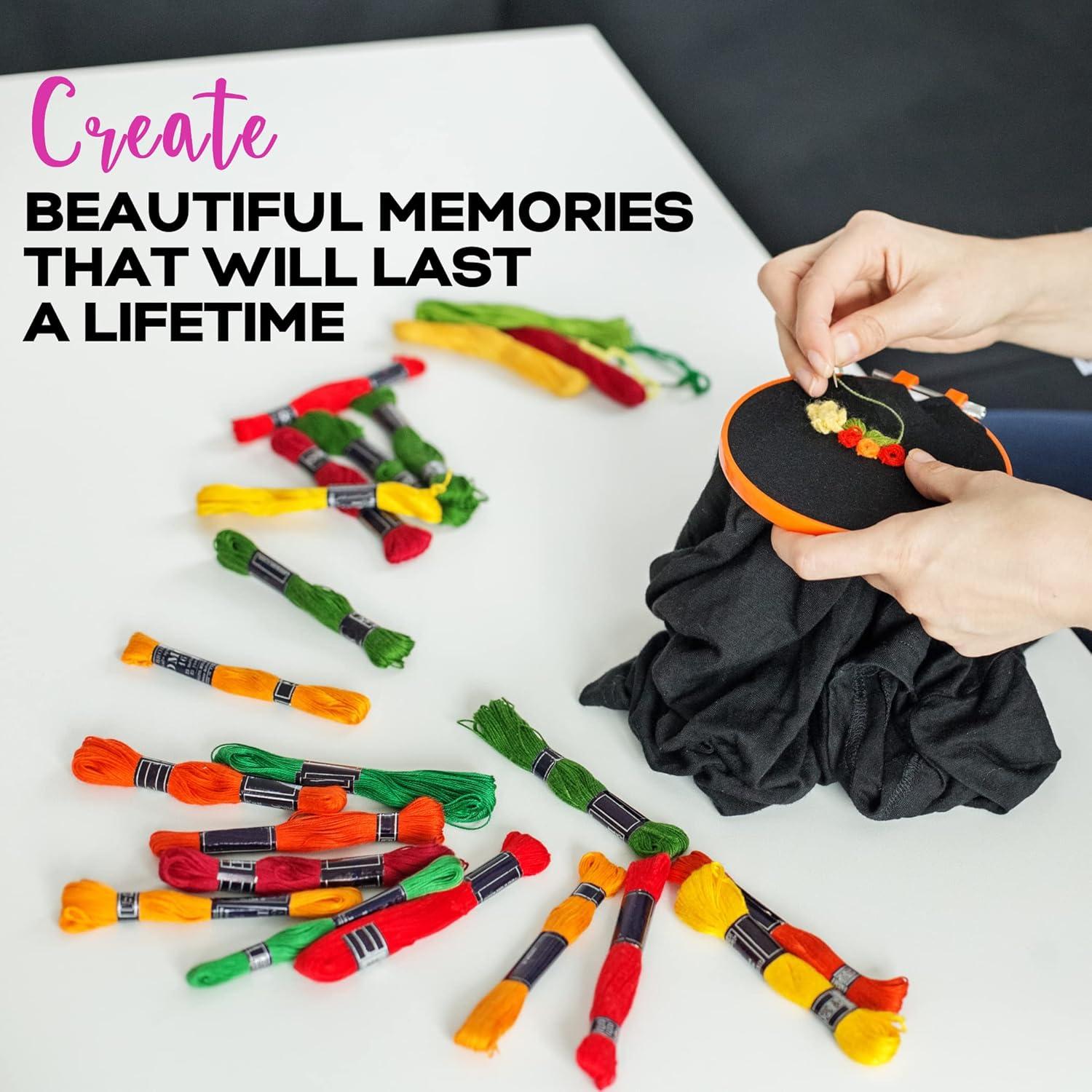 Hilos de Bordado Elementos de Athena - 447 Colores Algodón