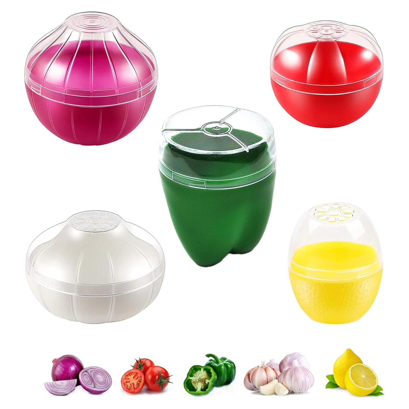5PCS Contenedores de Almacenamiento Frutas y Verduras Magicaleast