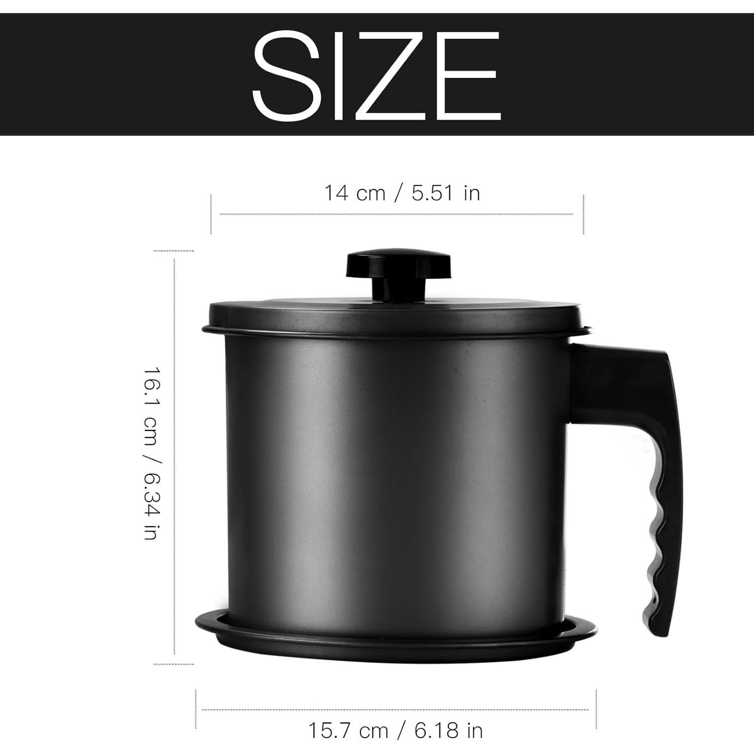 Contenedor de Grasa de Tocino Cambom 1.3L con Colador de Malla