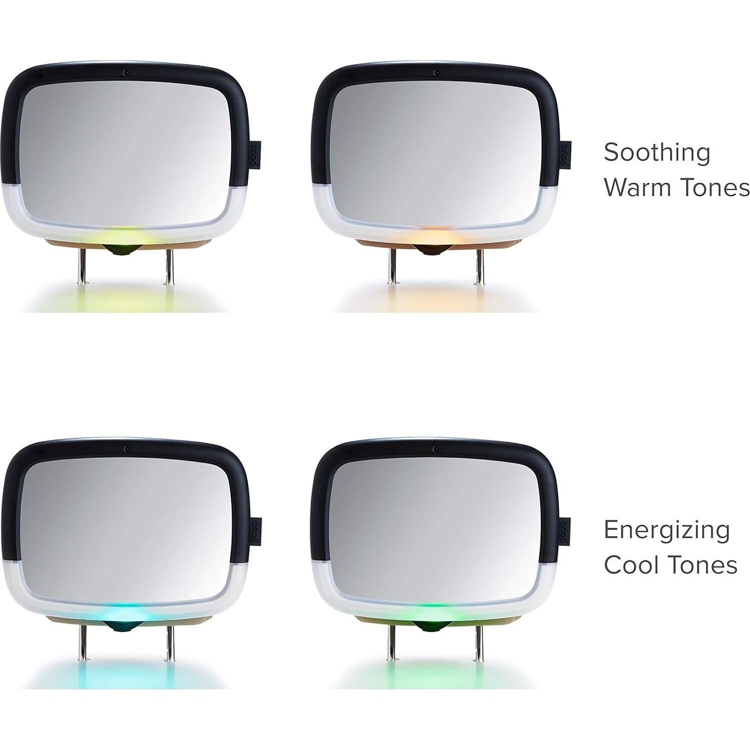 Espejo para coche Munchkin Brica con luz LED nocturna 28.5x20.3 cm