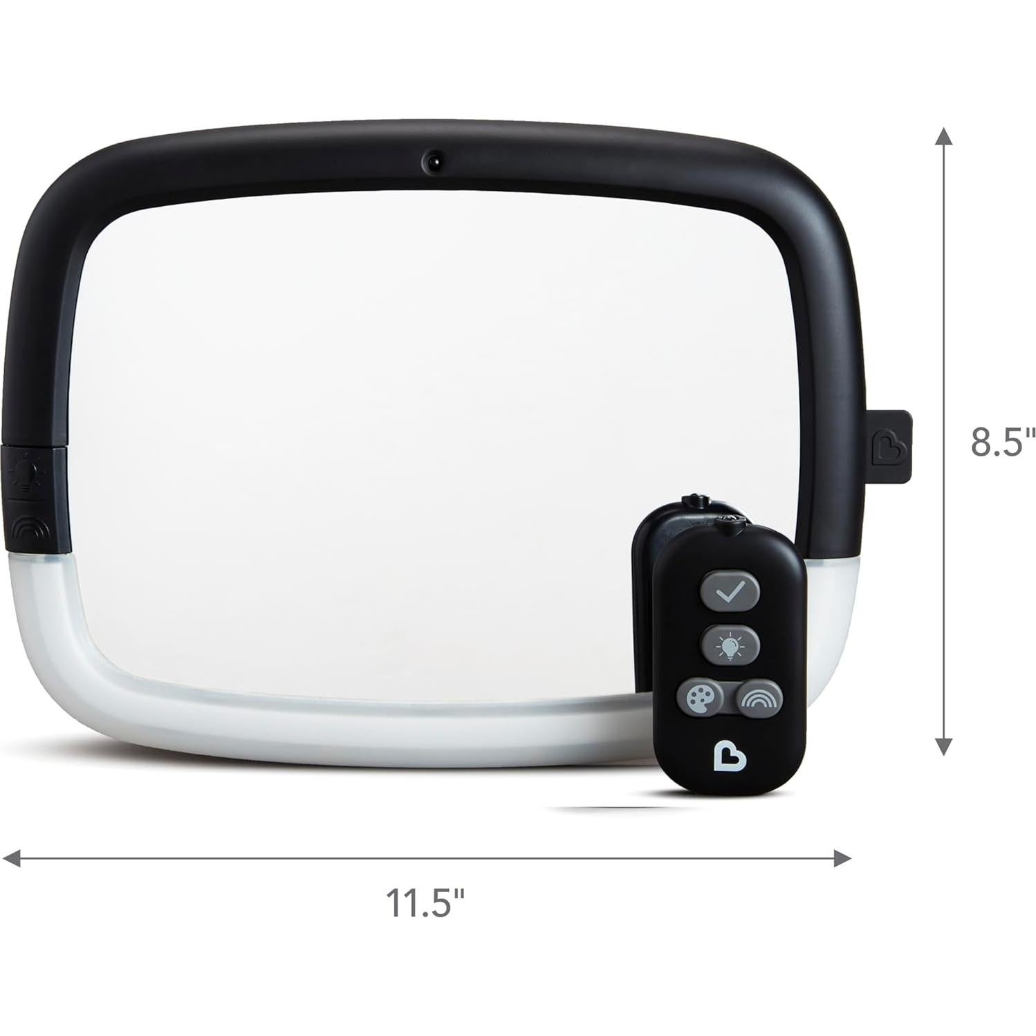 Espejo para coche Munchkin Brica con luz LED nocturna 28.5x20.3 cm