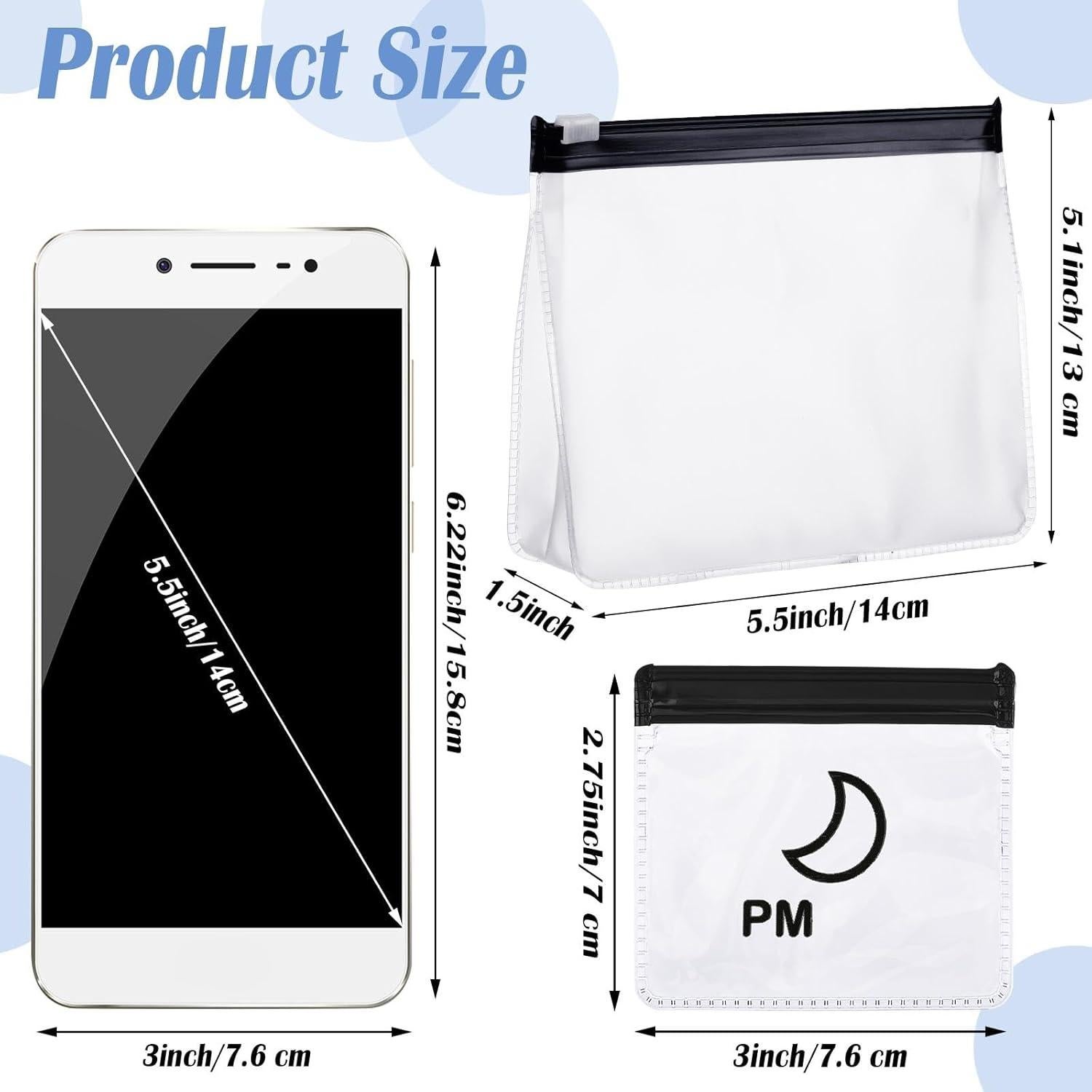 Organizador de Pastillas Colarr 15 Pcs con Cremallera Negro