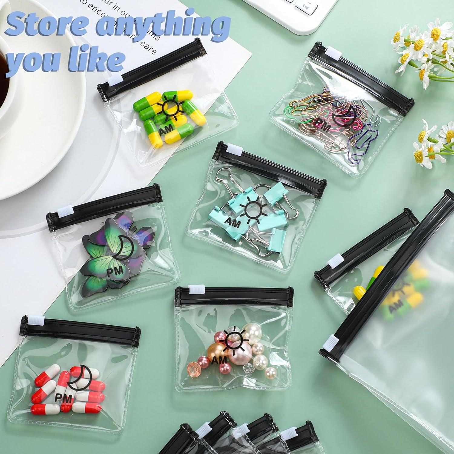 Organizador de Pastillas Colarr 15 Pcs con Cremallera Negro