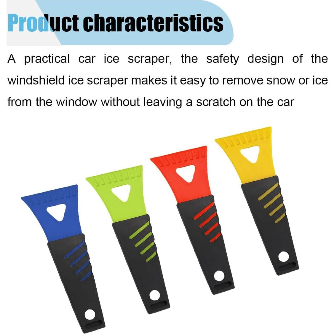 Raspador de Hielo para Coche LHDOS 4PCS 18.1x7.3cm