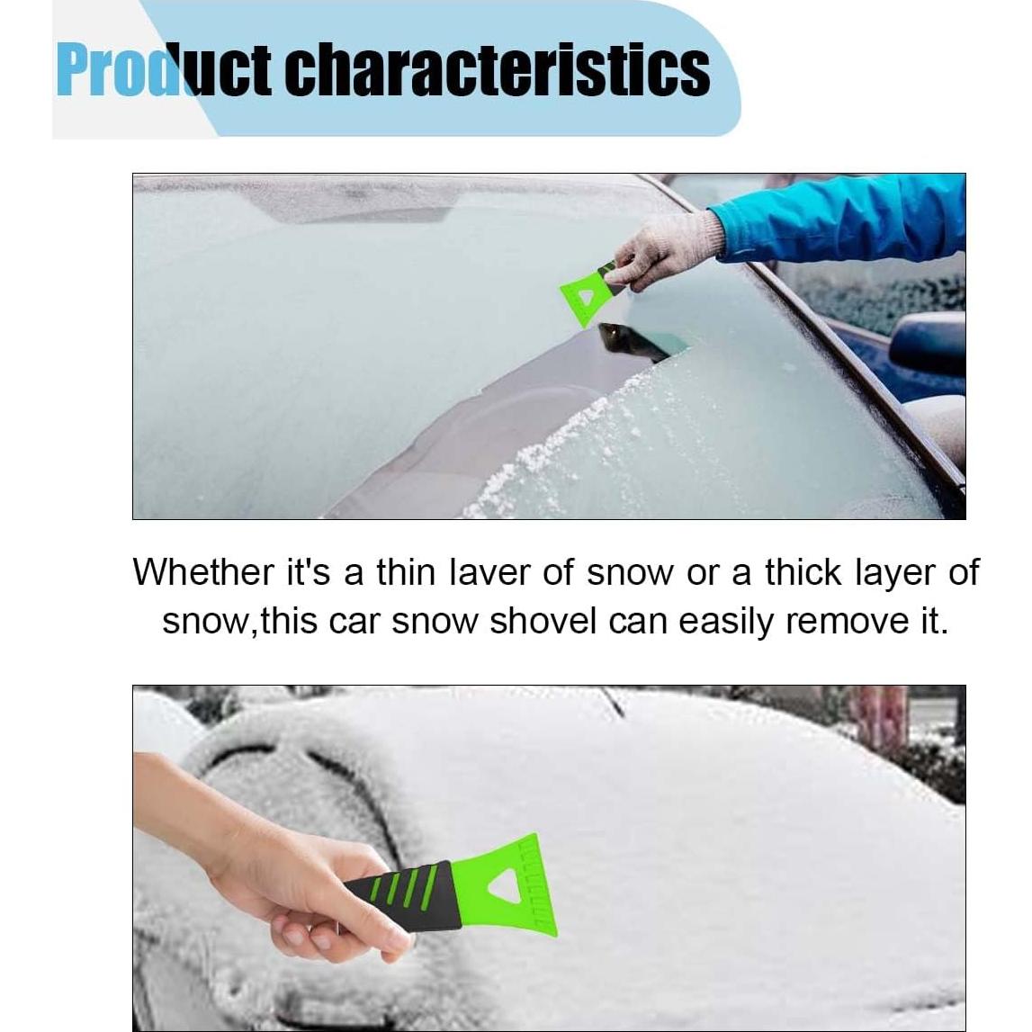 Raspador de Hielo para Coche LHDOS 4PCS 18.1x7.3cm