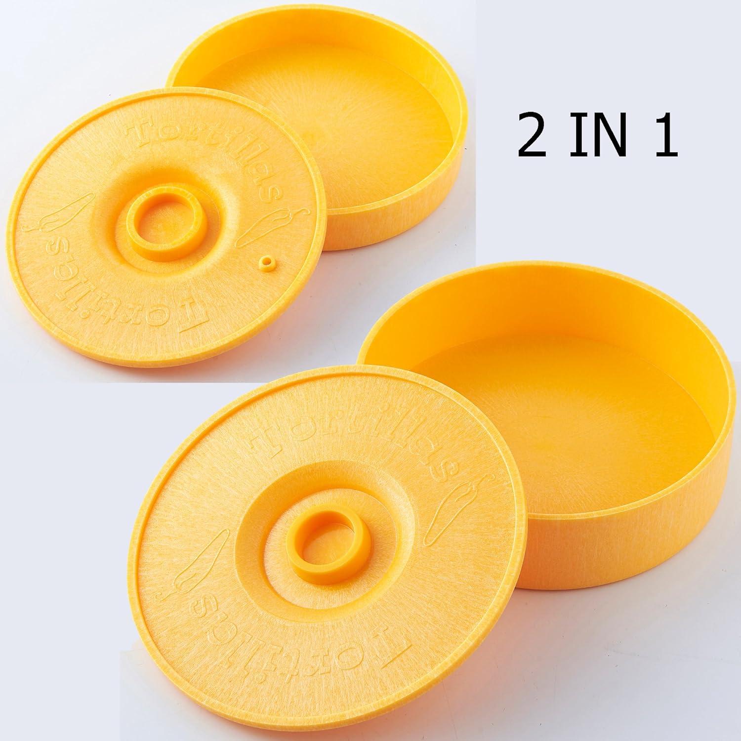 Calentador de Tortillas DOOTERNITY Amarillo 16.5 y 21.6 cm