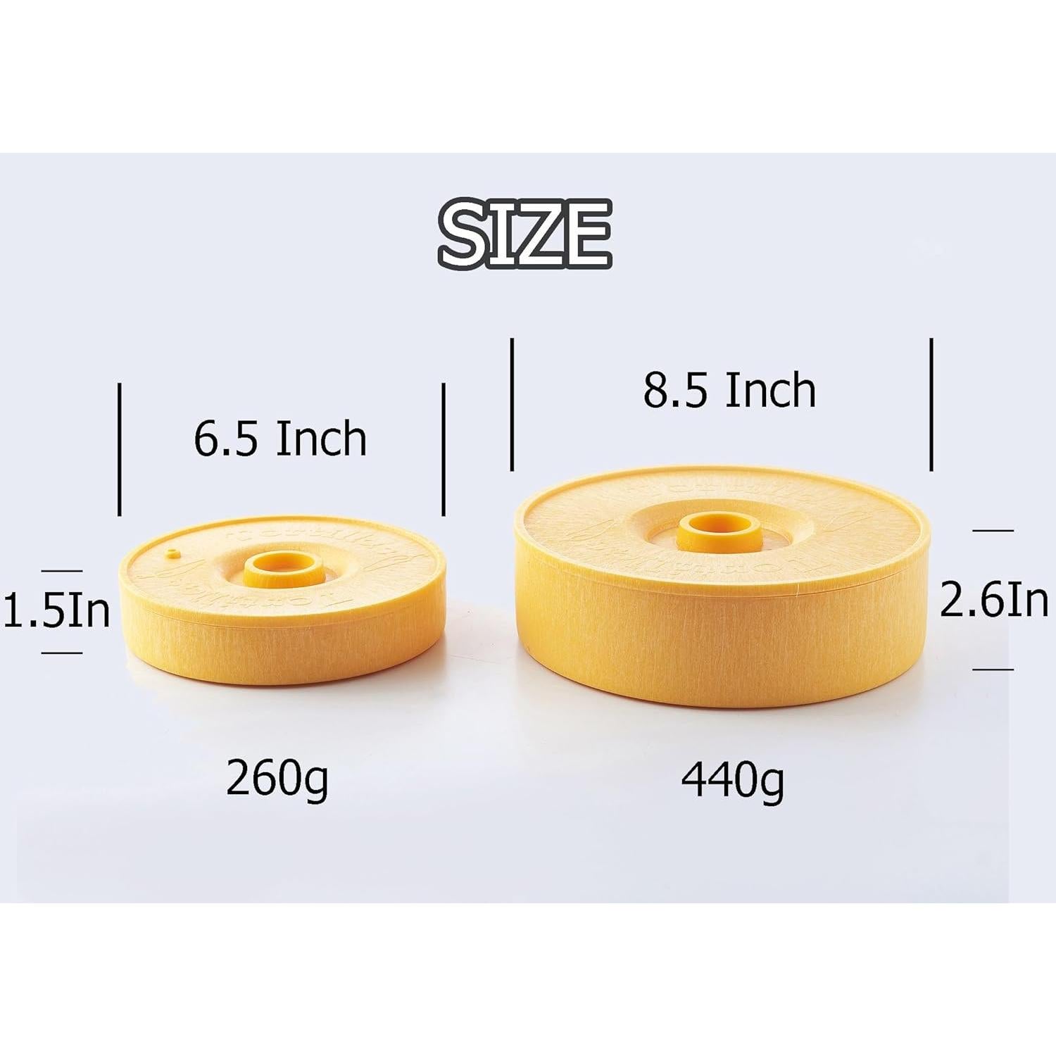 Calentador de Tortillas DOOTERNITY Amarillo 16.5 y 21.6 cm