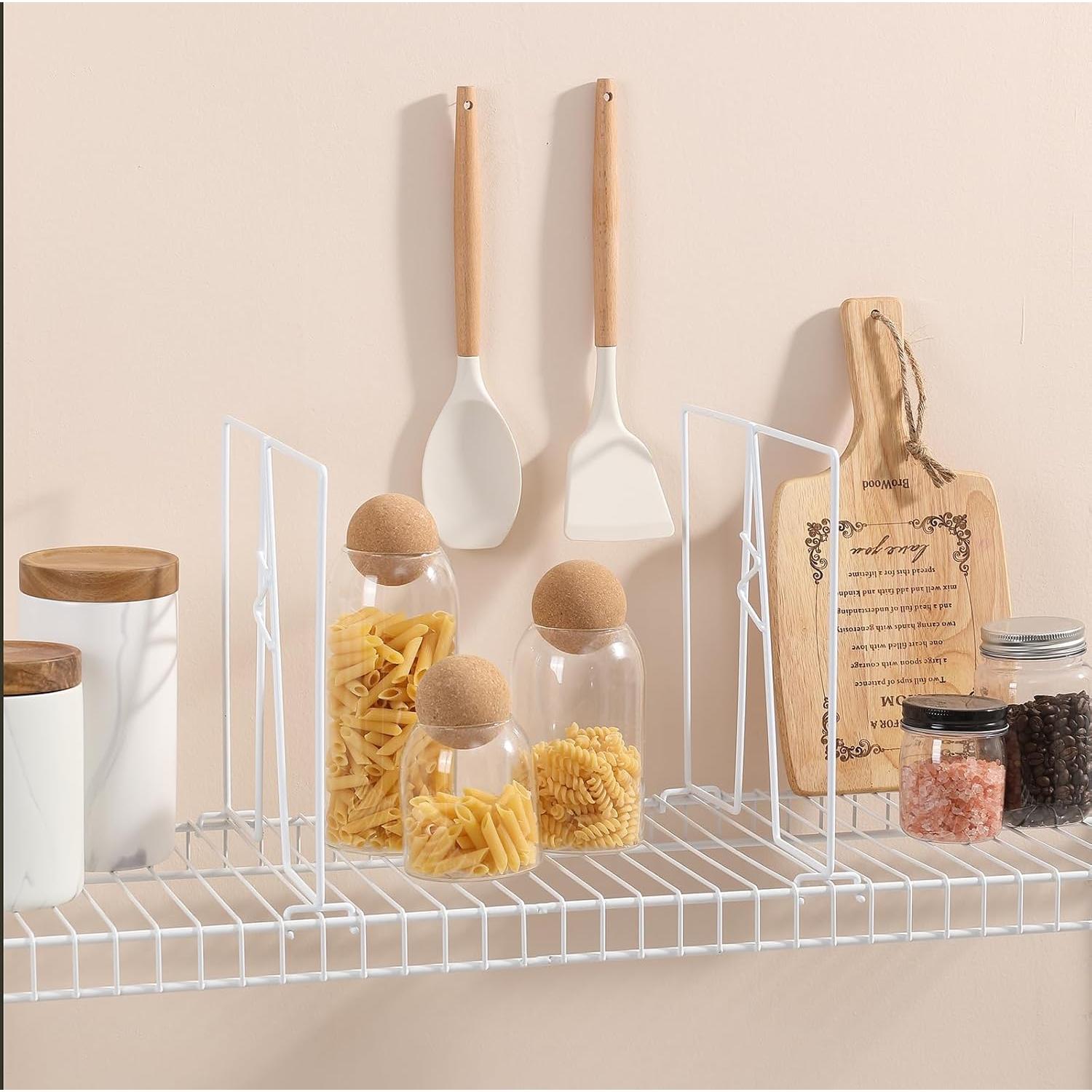 Divisores de Estantes de Alambre Ziroland 30 cm - Paquete de 12