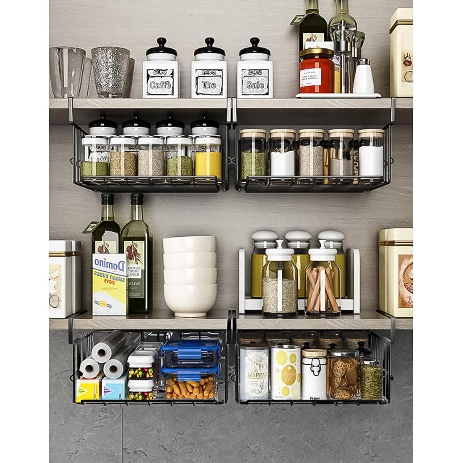 Cesta de Almacenamiento Bajo Estante Couwilson 2Pack 32cm