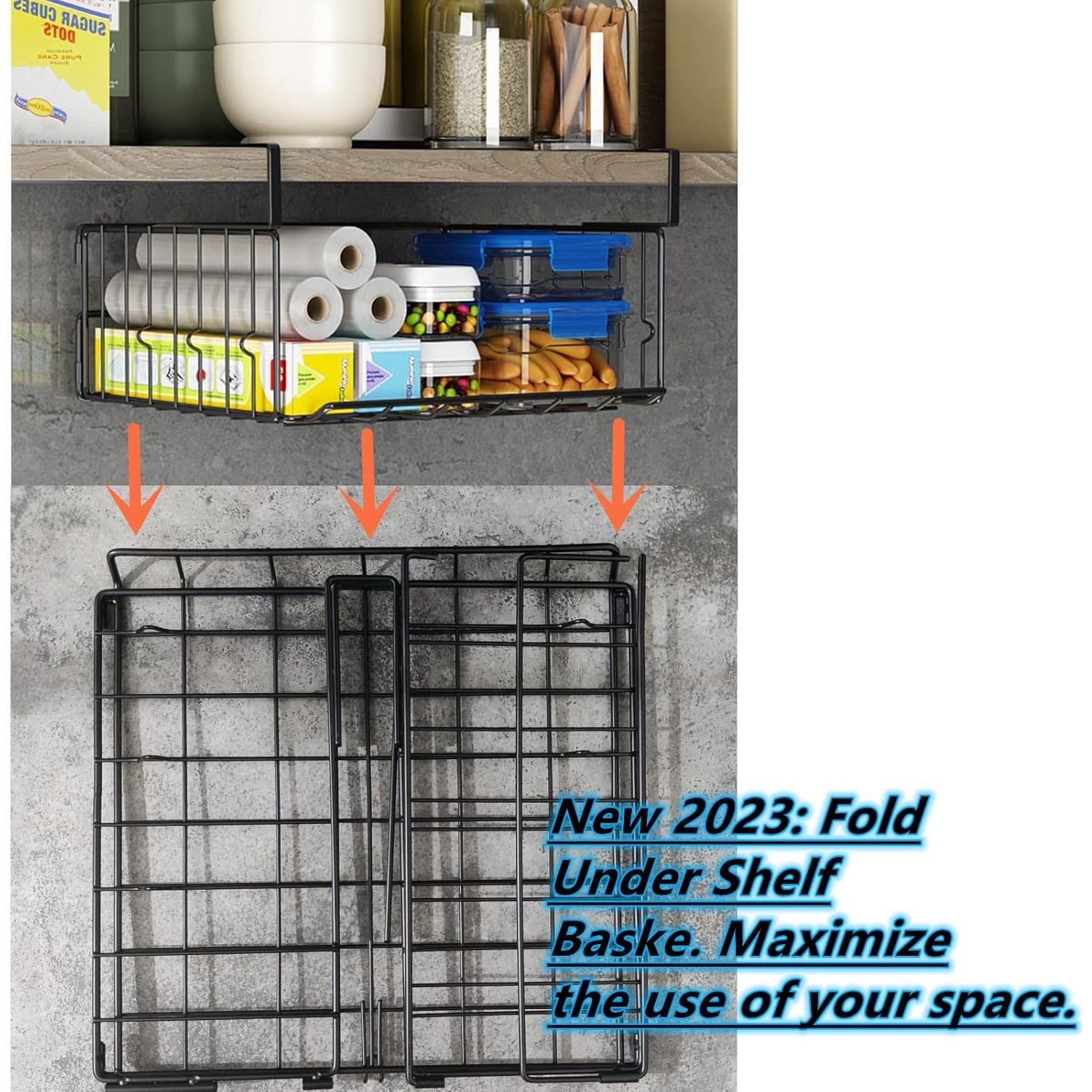 Cesta de Almacenamiento Bajo Estante Couwilson 2Pack 32cm