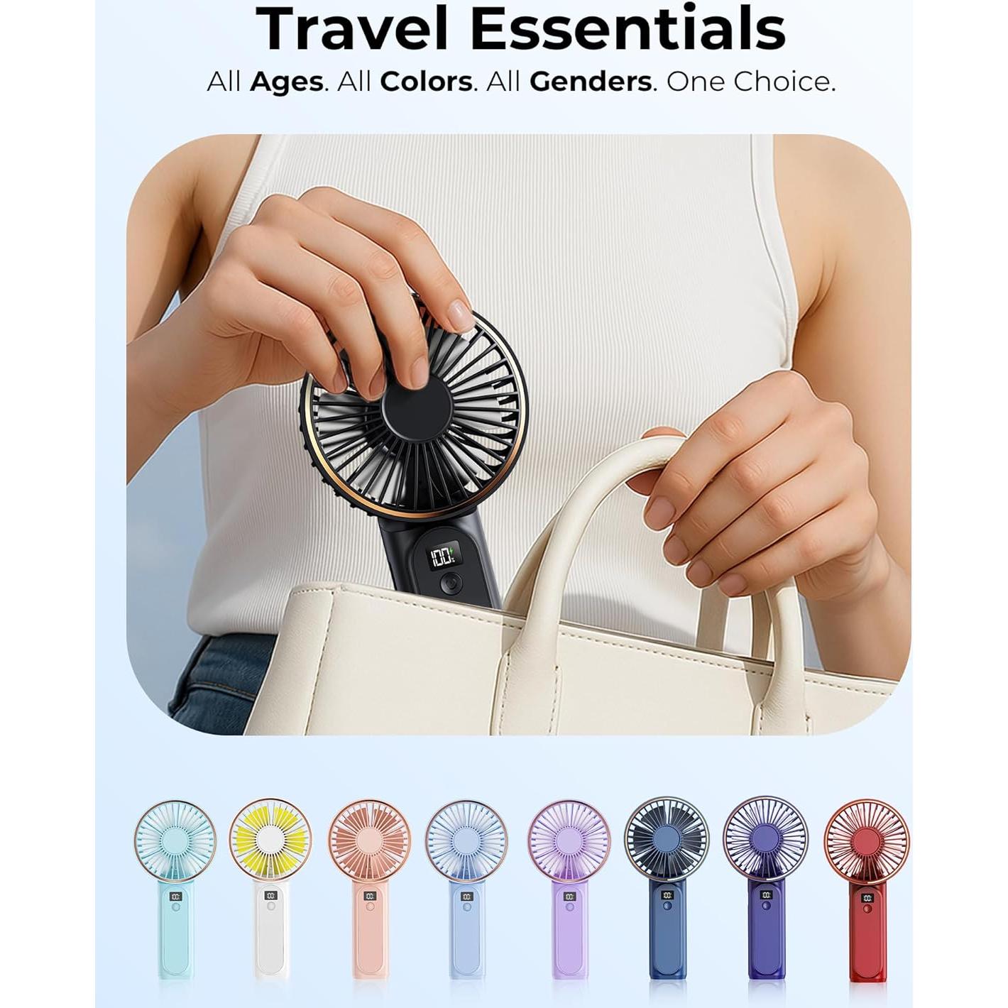 Ventilador Portátil de Mano TUNISE M12 4000mAh 6 Velocidades