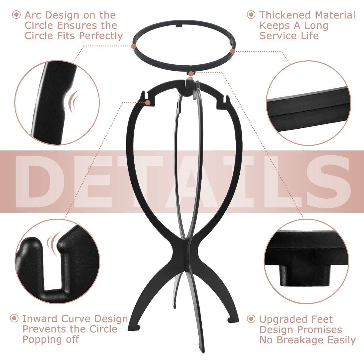 Soporte de Peluca Dreamlover 14.2" Plegable - 2 Paquetes