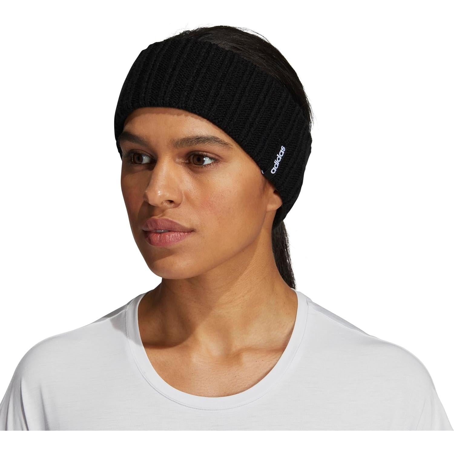 Diadema de punto difuso adidas para mujer - Forro polar suave