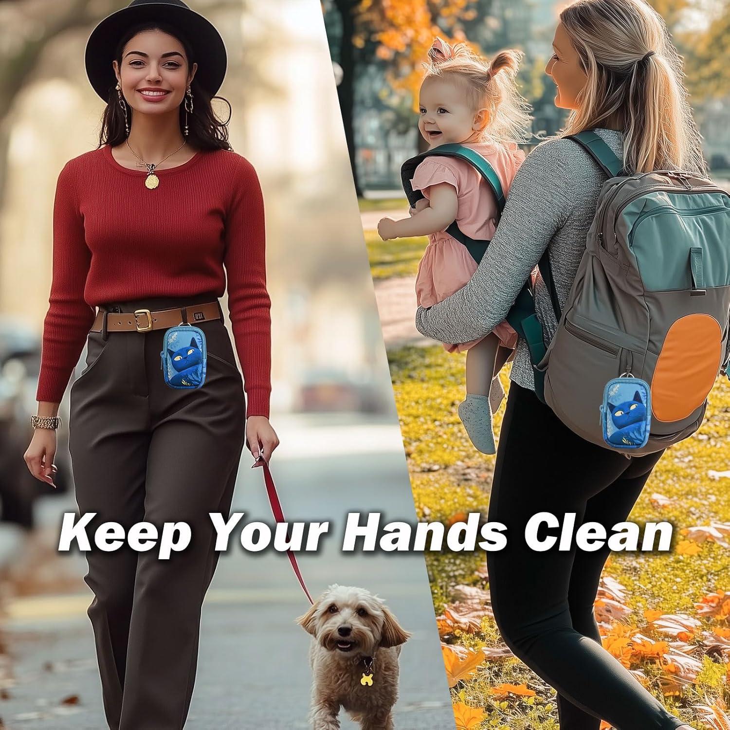 Funda Desinfectante de Manos YagCu Azul 30 ml Neopreno