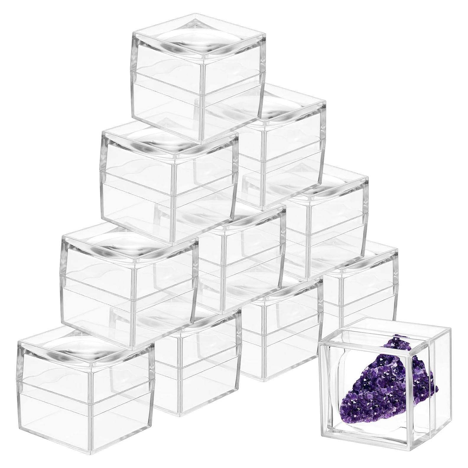 Paquete de 10 cajas de exhibición de rocas 4x4 cm DoubleFill