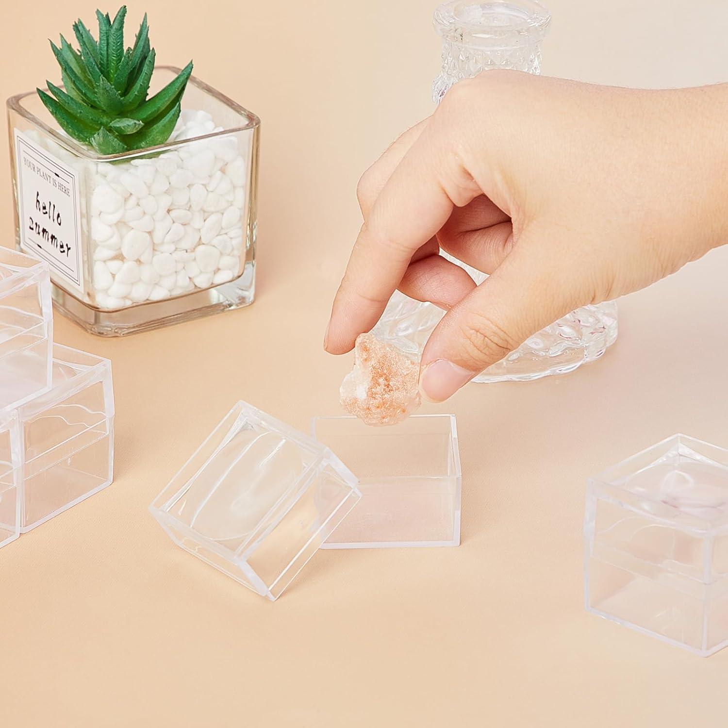 Paquete de 10 cajas de exhibición de rocas 4x4 cm DoubleFill