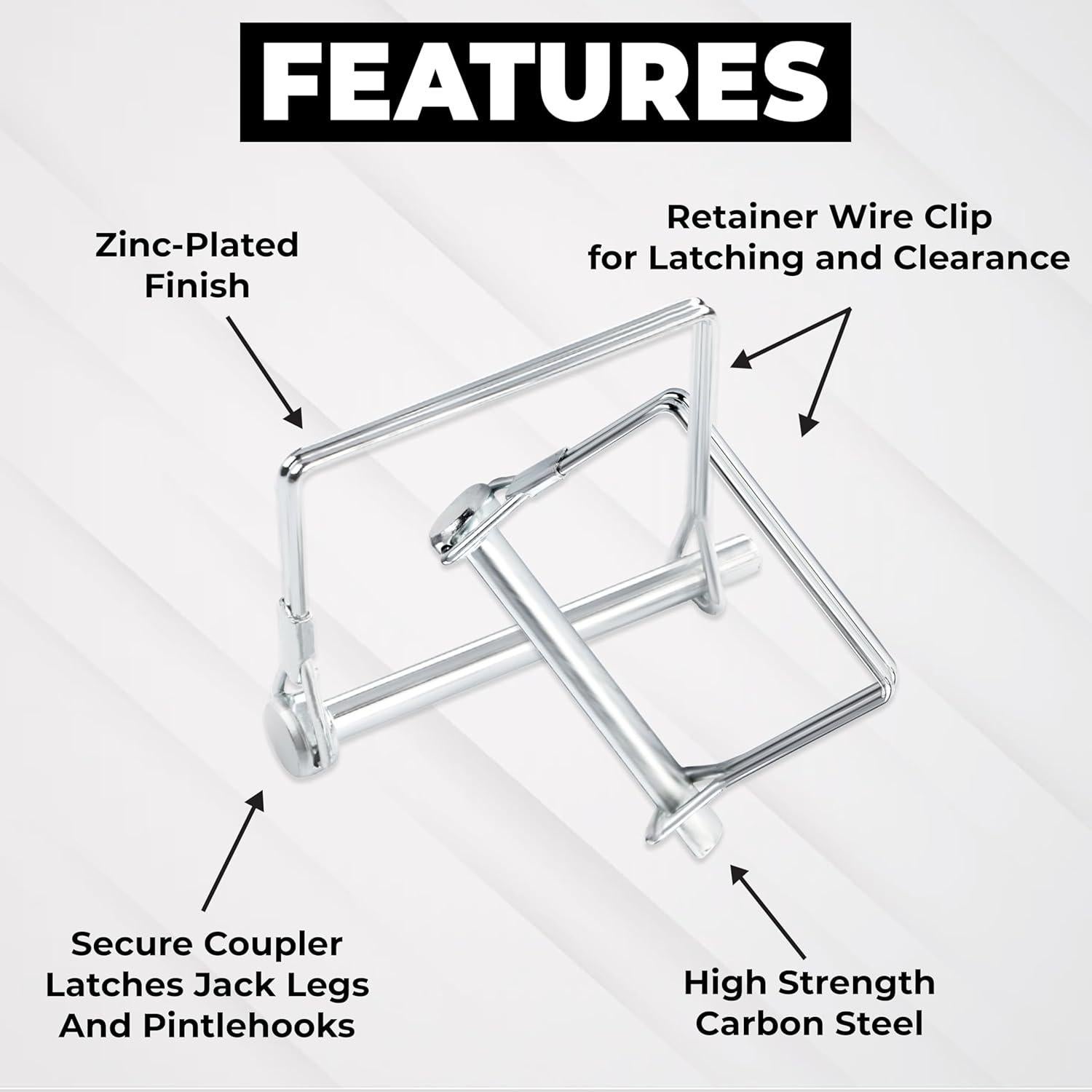 Paquete de 6 Pasadores Cuadrados para Remolque PINAILER