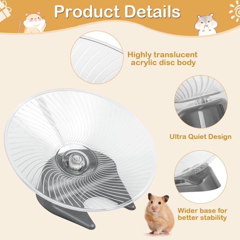 Rueda de Ejercicio Silenciosa EKX para Hámsters 13.6x13x9 cm