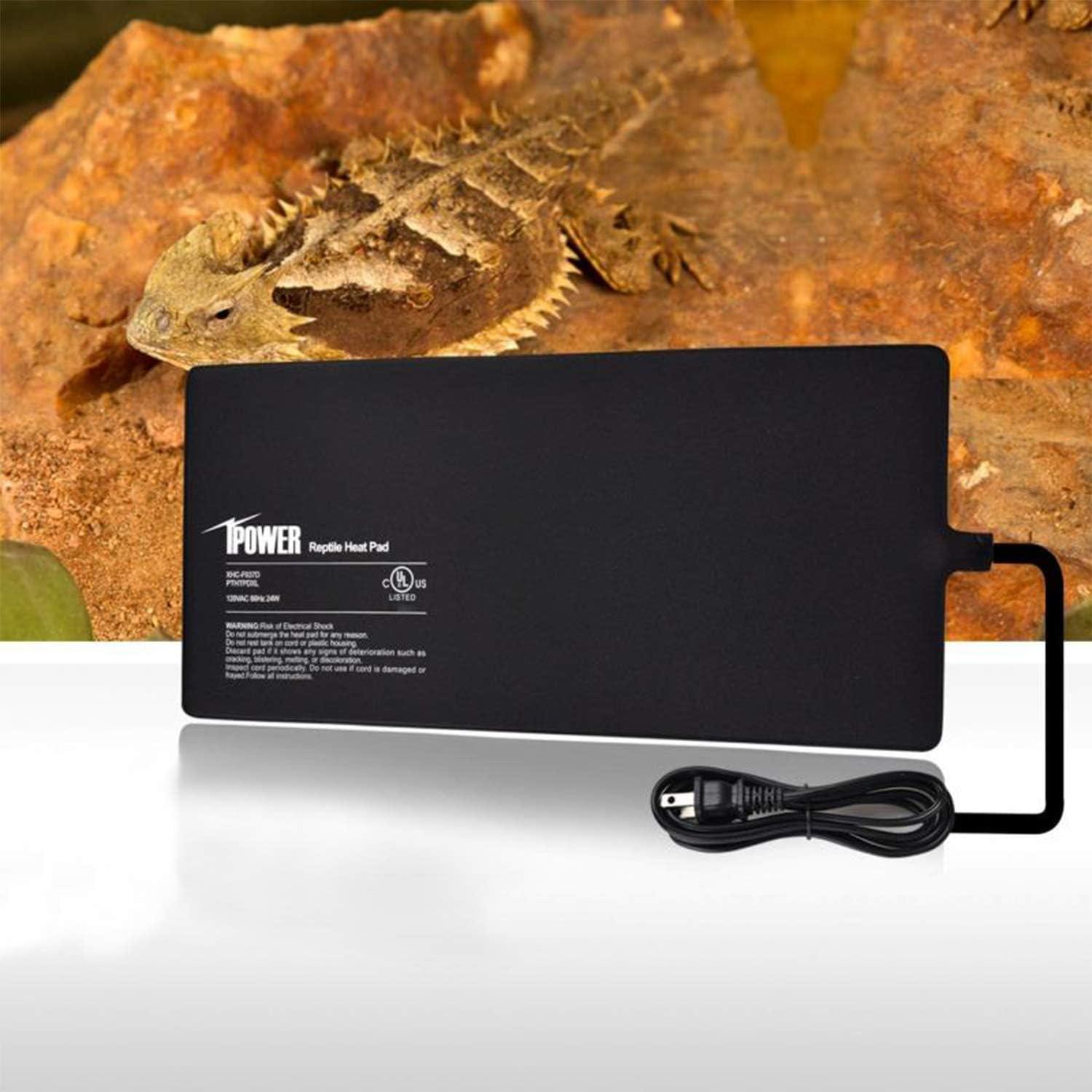 Almohadilla Térmica para Reptiles iPower 10.16x17.78 cm - Paquete de 2