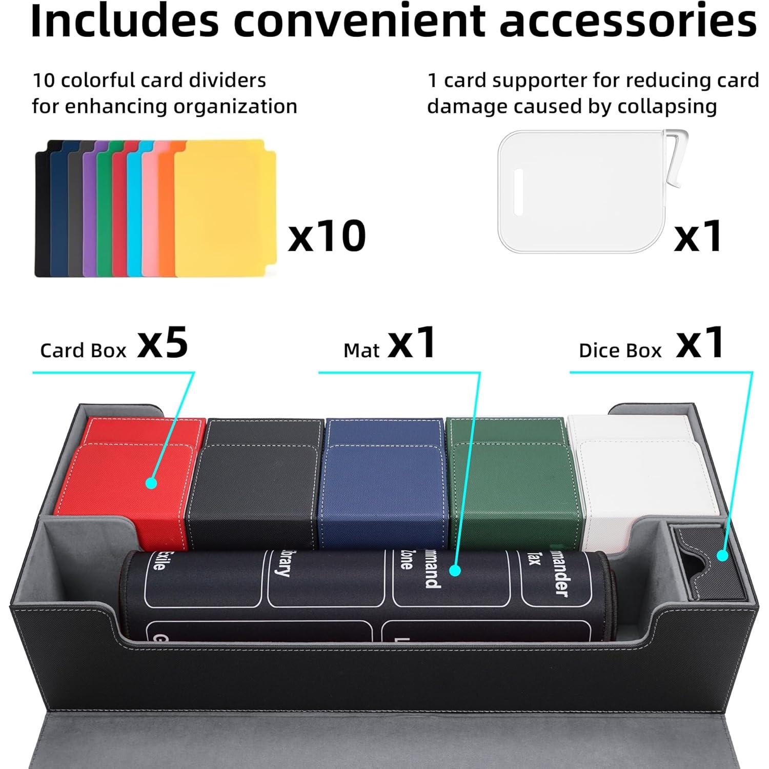Caja de Deck MTG AFIING 6 en 1 para 2400 Cartas