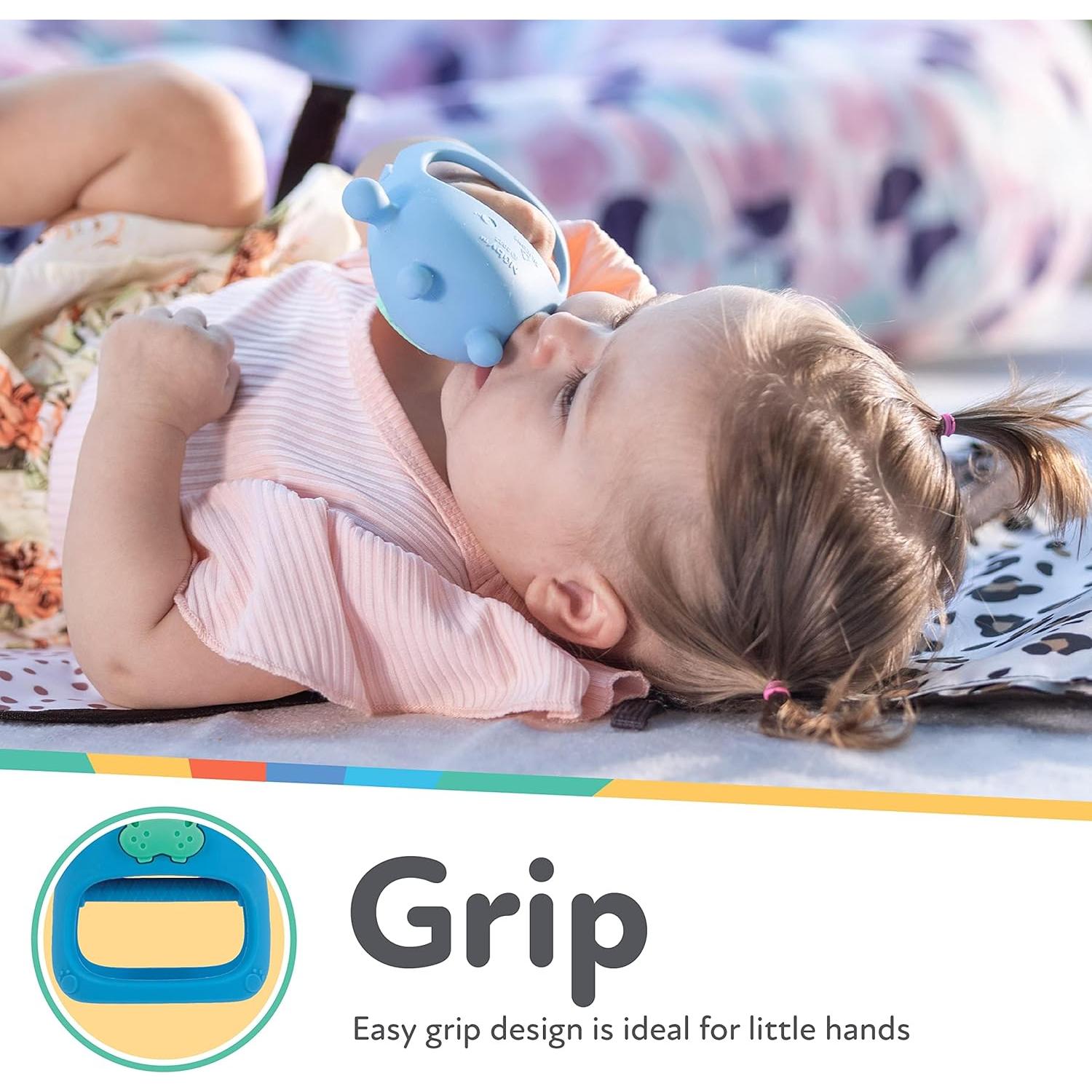 Mitón de Dentición de Silicona Nuby Hipopótamo 3+ Meses