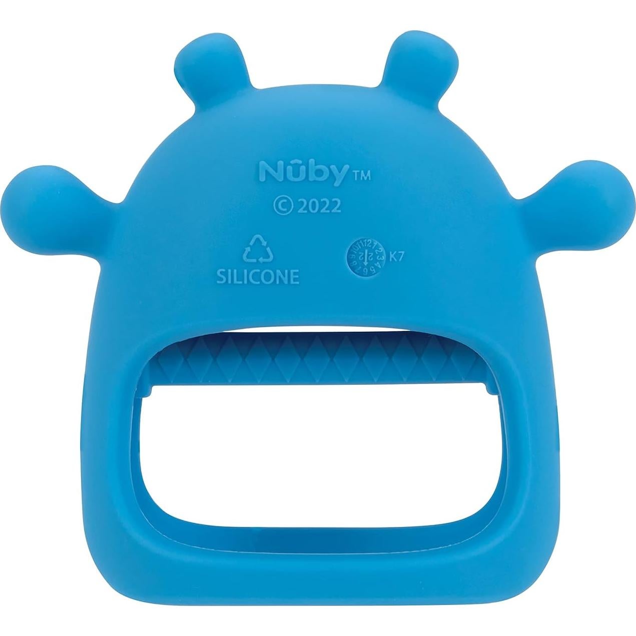 Mitón de Dentición de Silicona Nuby Hipopótamo 3+ Meses