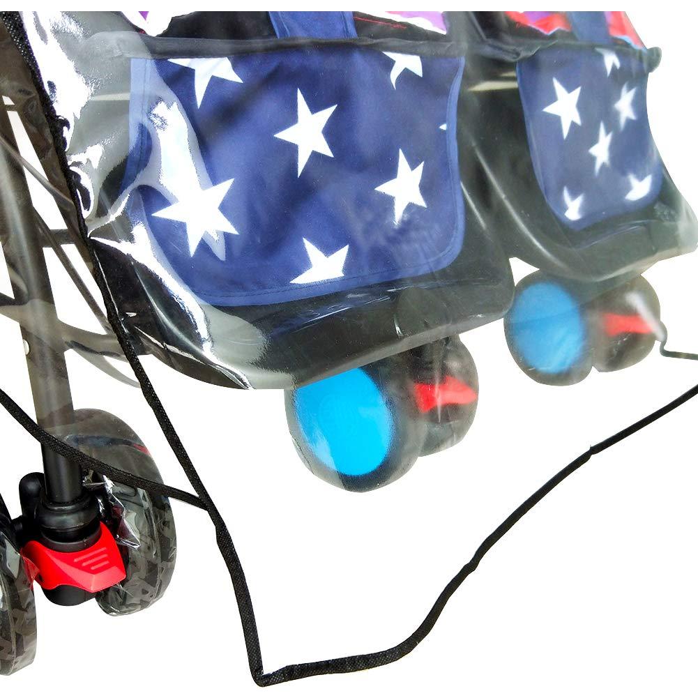 Cubierta de Lluvia Universal para Carrito Doble HSJH 81x79 cm