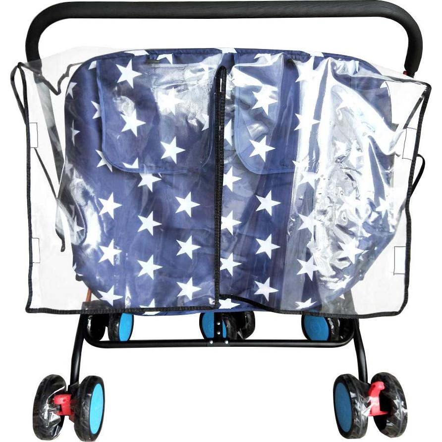 Cubierta de Lluvia Universal para Carrito Doble HSJH 81x79 cm
