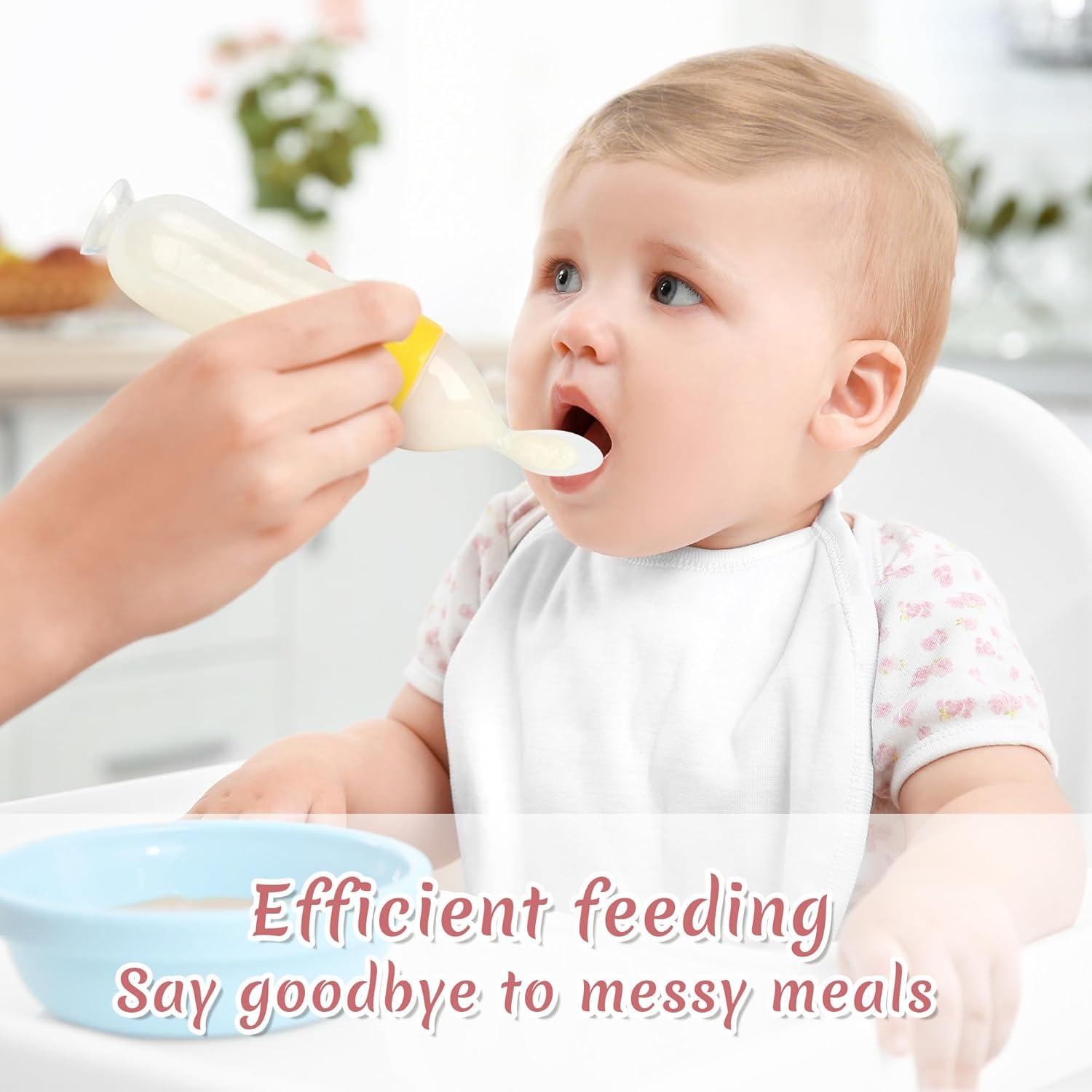 Dispensador de Comida para Bebés 4 Pack Silicona 181g