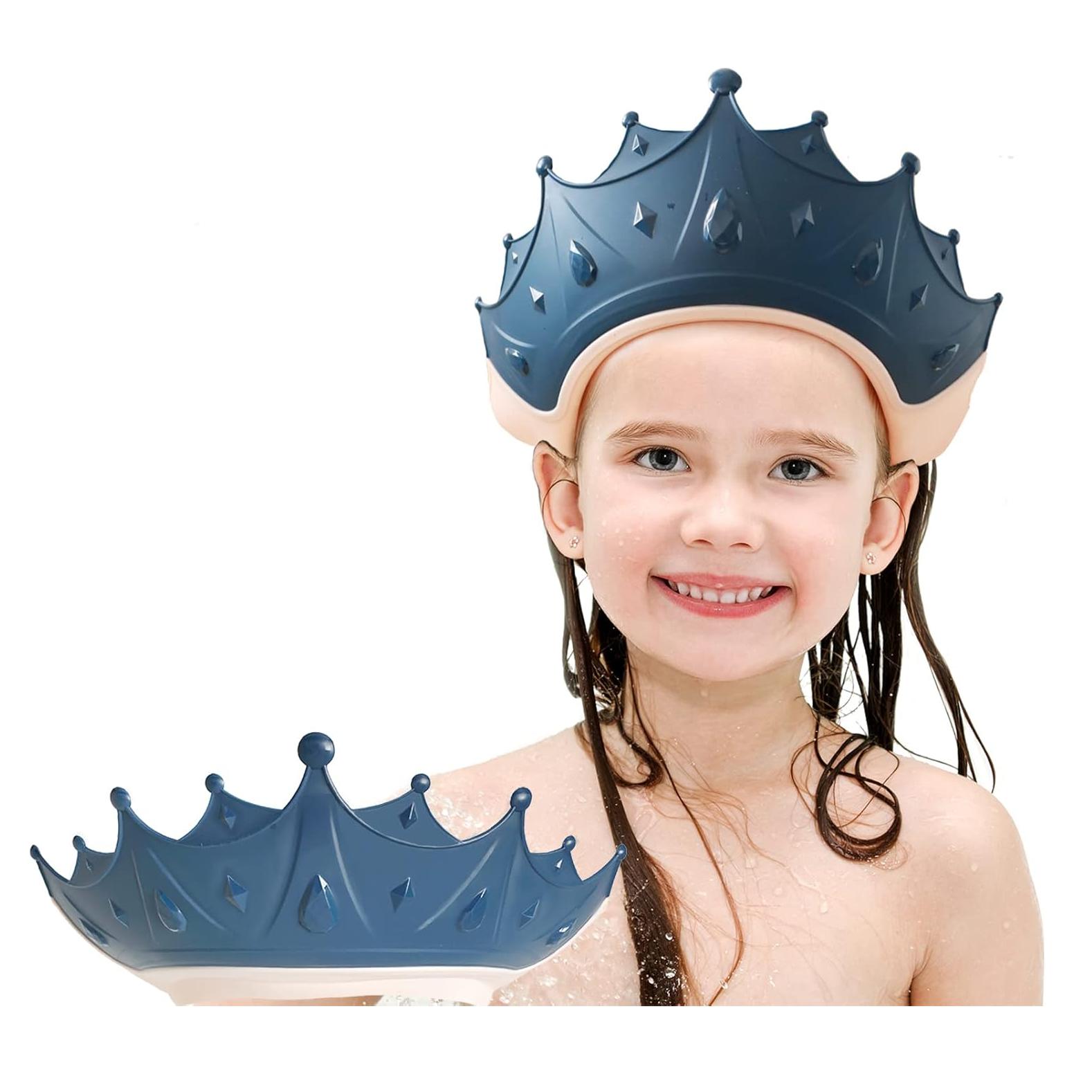 Gorro de Ducha para Bebés FUSACONY Azul - Protección Ojos y Oídos