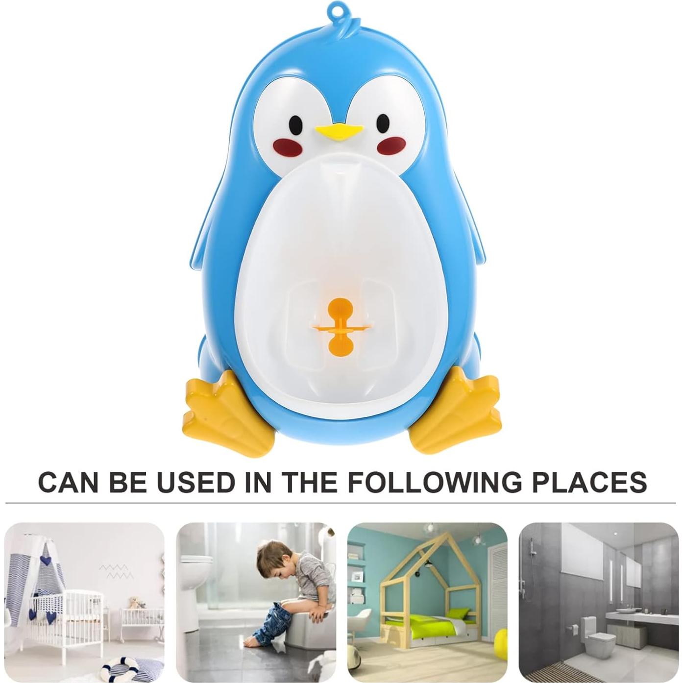 Orinal de Entrenamiento para Niños Pingüino Azul - ABS