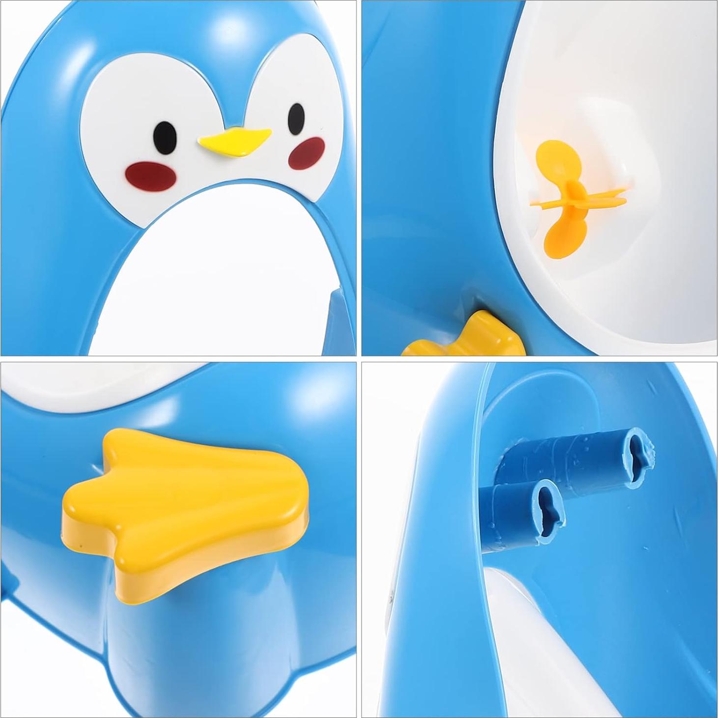Orinal de Entrenamiento para Niños Pingüino Azul - ABS