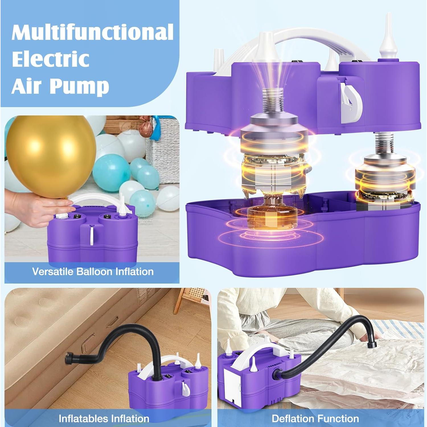 Bomba de aire eléctrica jojnawa EBPump-PL 3 en 1 para globos