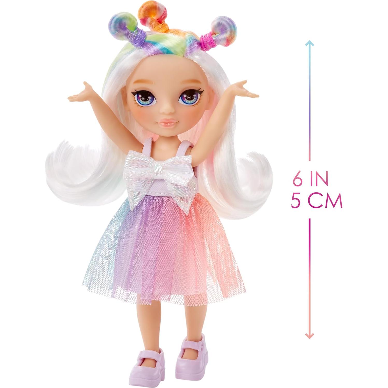 Muñeca Rainbow High Littles Opal Raine 14 cm con Mascota