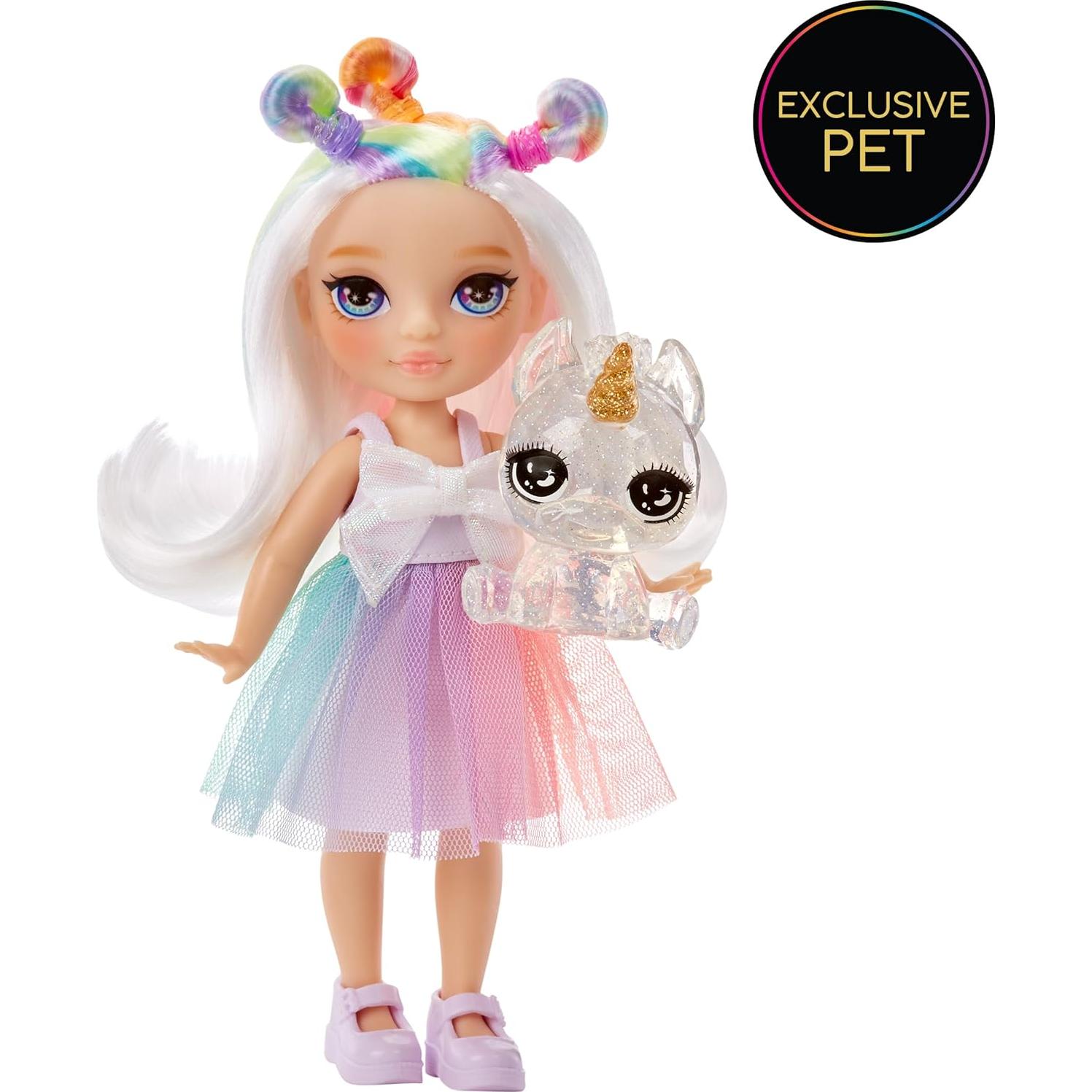 Muñeca Rainbow High Littles Opal Raine 14 cm con Mascota