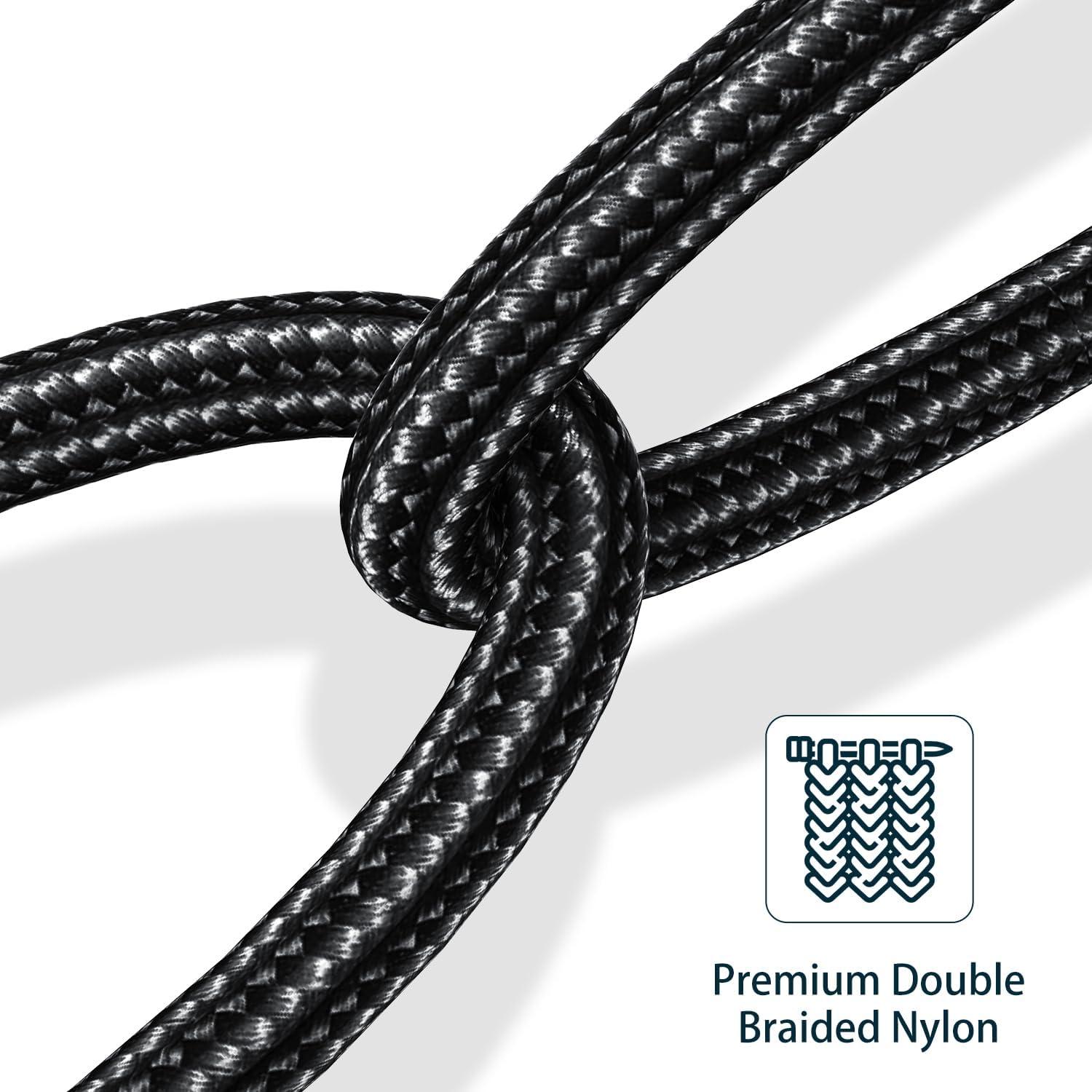 3Pack Cable de Carga Rápida 3A Kitminun 10 Pies Lightning