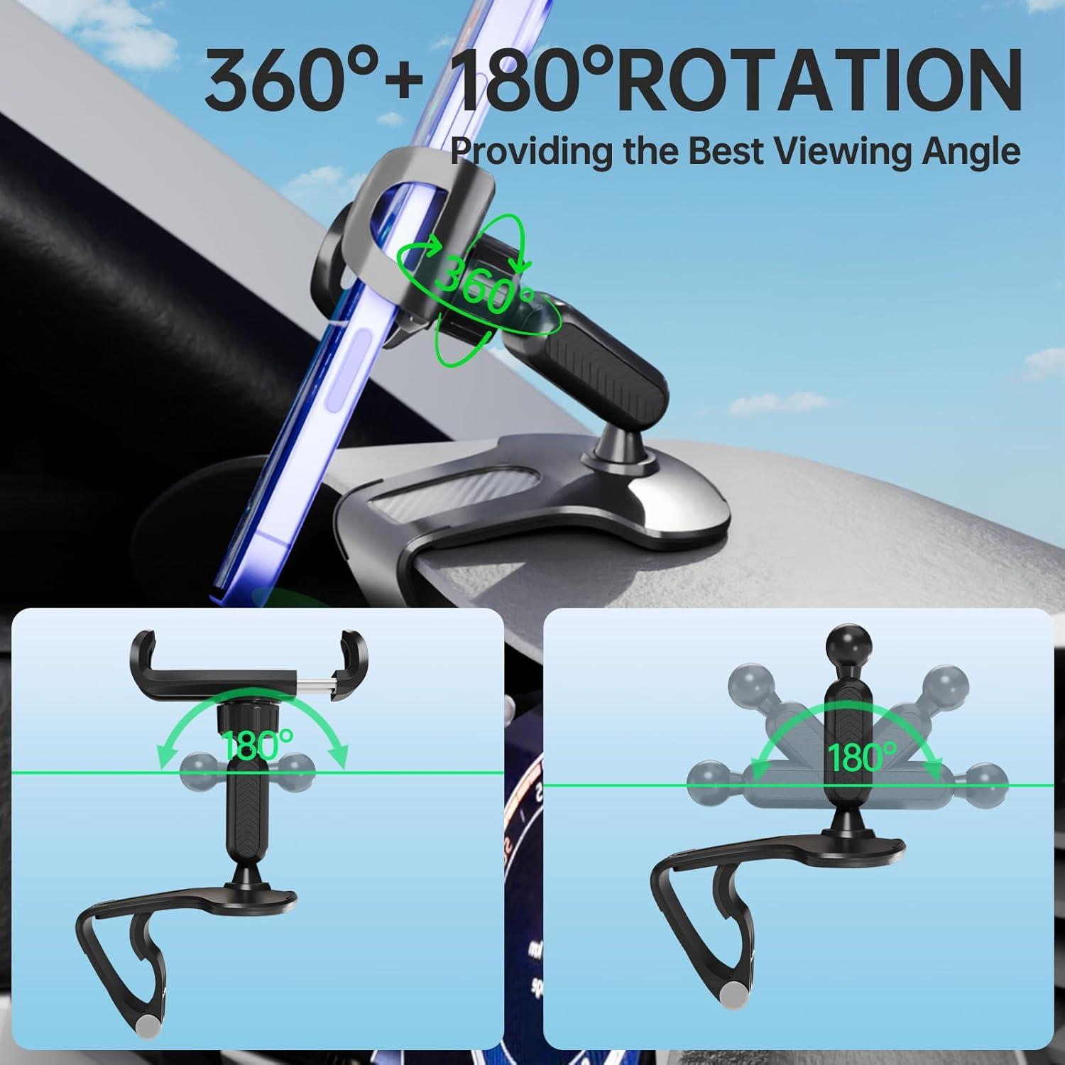 Soporte para Teléfono en el Tablero CHDFKKD 360° Ajustable